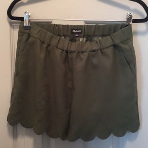 Olive green Madewell Shorts